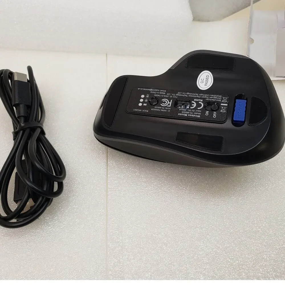 TECKNET Ergonomic Rechargeable Wireless Mouse (Model: TK-MS029)